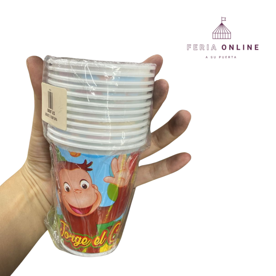Vaso Desechable Jorge El Curioso