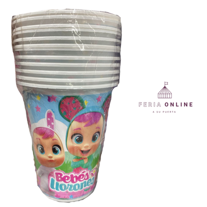 Vaso Desechable Bebes Llorones