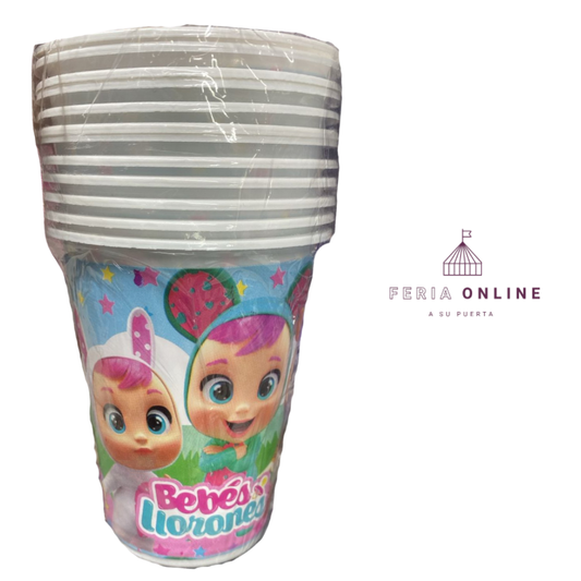 Vaso Desechable Bebes Llorones