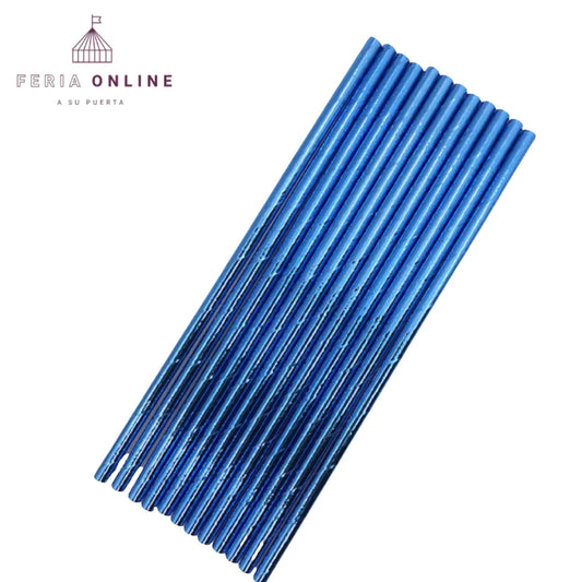 Pitillo Metalizado cartón