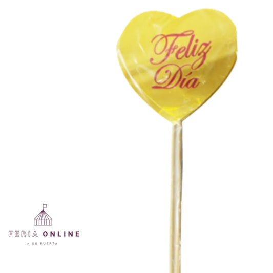 Pin X6 Feliz Día Amarillo