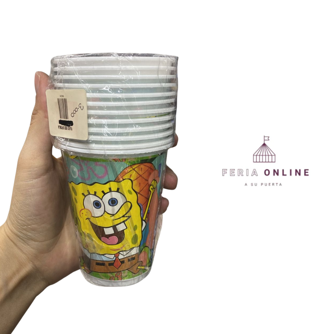 Vaso Desechable Bob Esponja