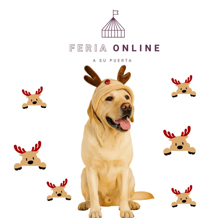 Gorra de Reno para Mascotas