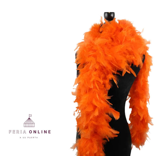 BOA de plumas naranja