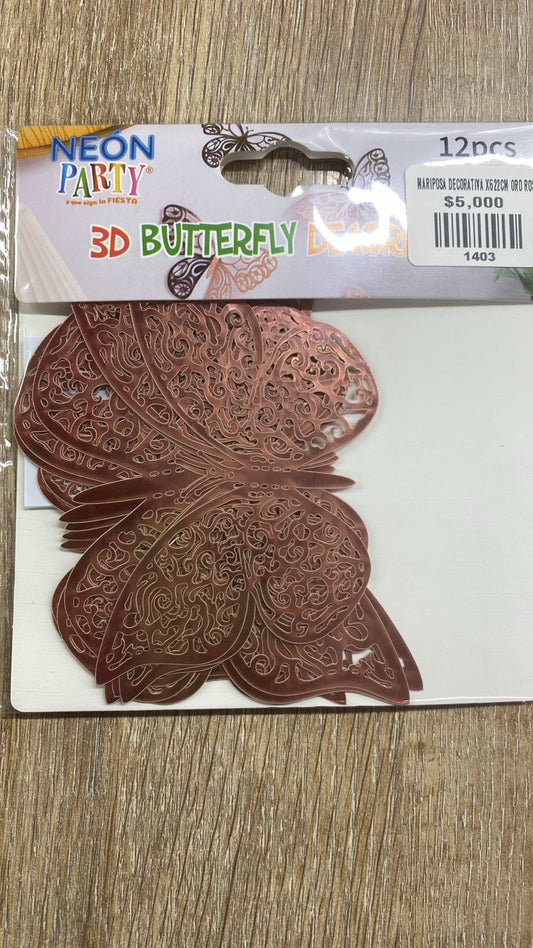 mariposa decorativa x12