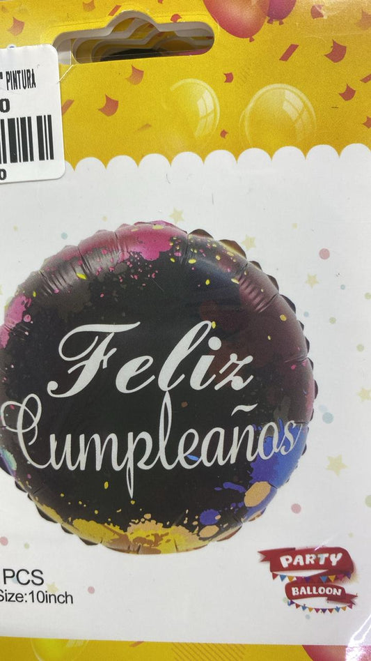 globo metalizado f.c 10" pintura