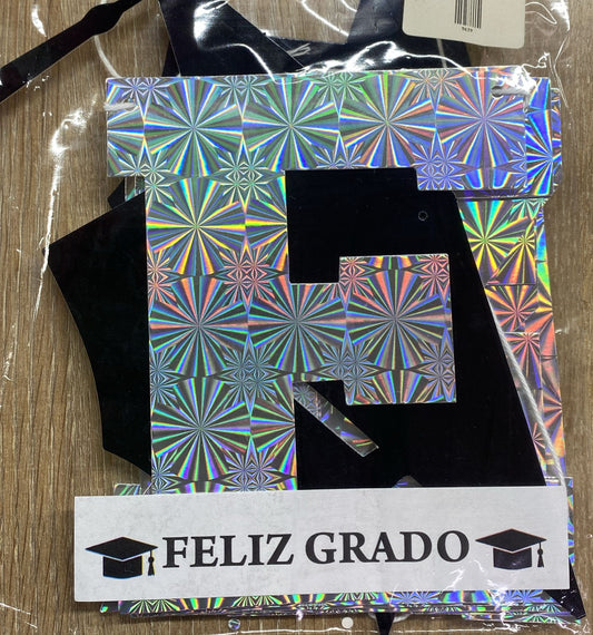 letrero feliz grado