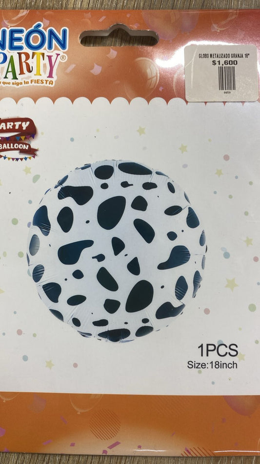 globo metalizado granja 18"