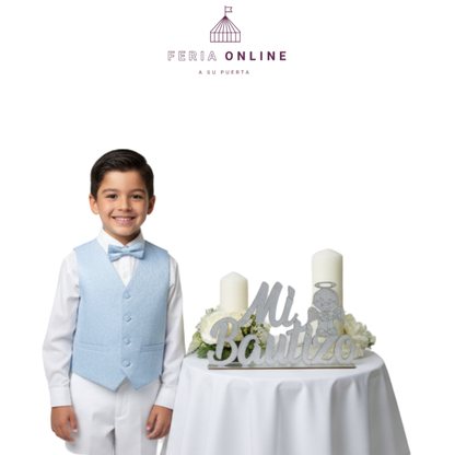 Letrero 15CM Mi Bautizo Para Niño