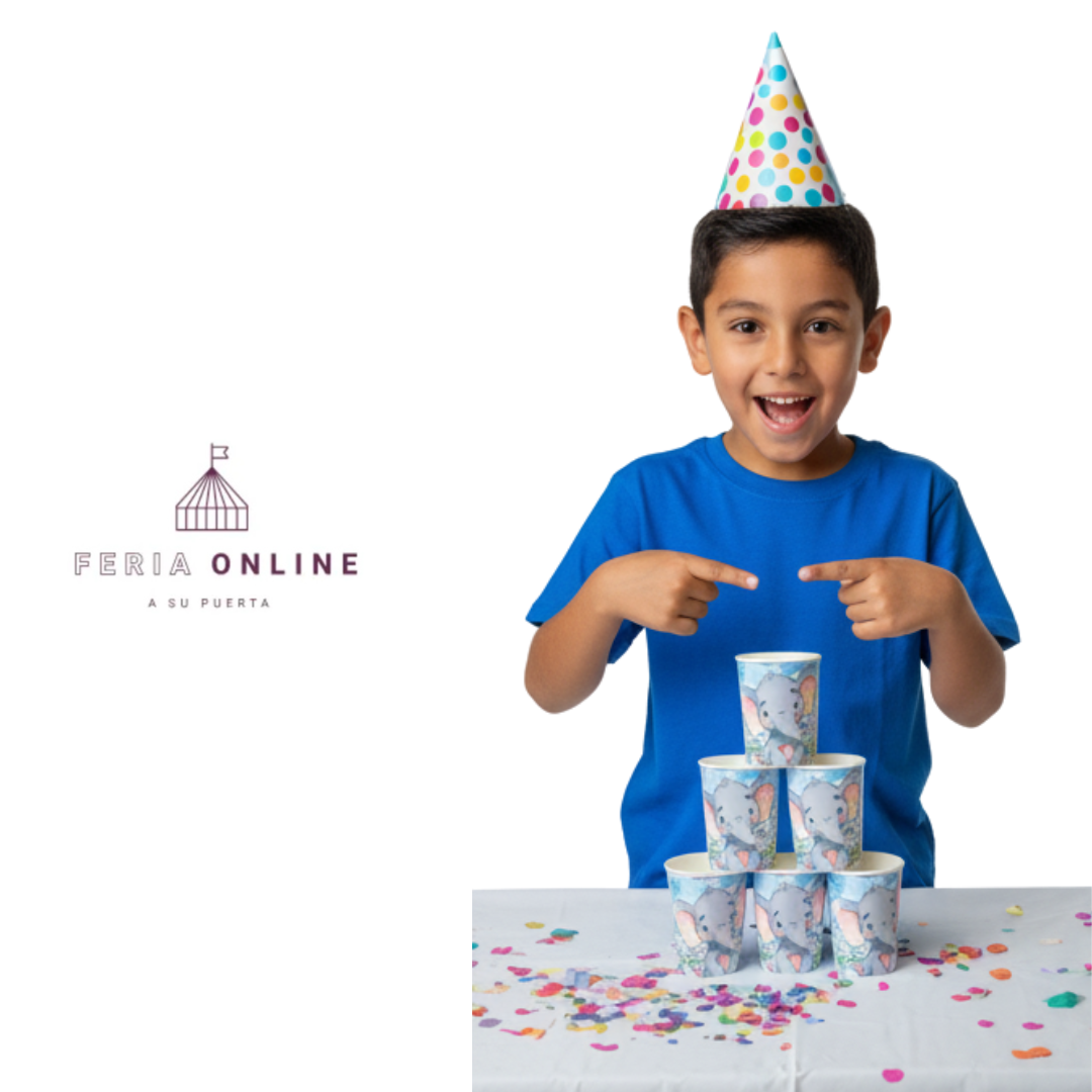 Vaso Desechable Elefante Niño