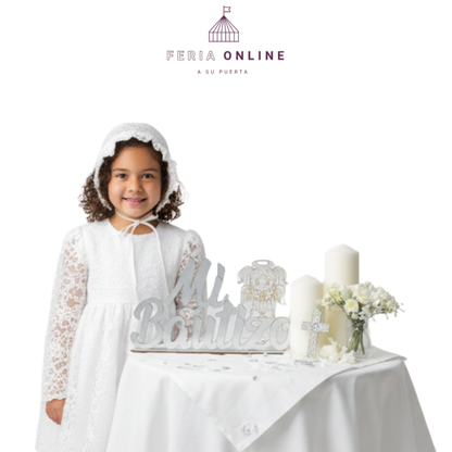 Letrero 15CM Mi Bautizo Para Niña