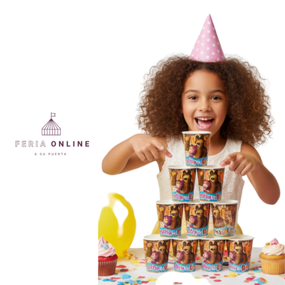 Vaso Desechable Masha Y El Oso