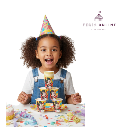 Vaso Desechable MIckey X8