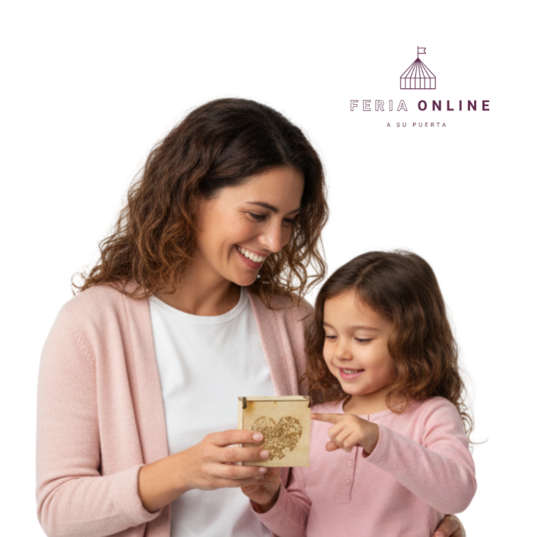 Caja Corazones Feliz Día De Las Madres