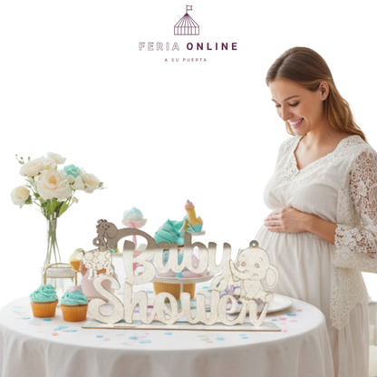 Letreros De 35*13CM Pequeño Baby Shower