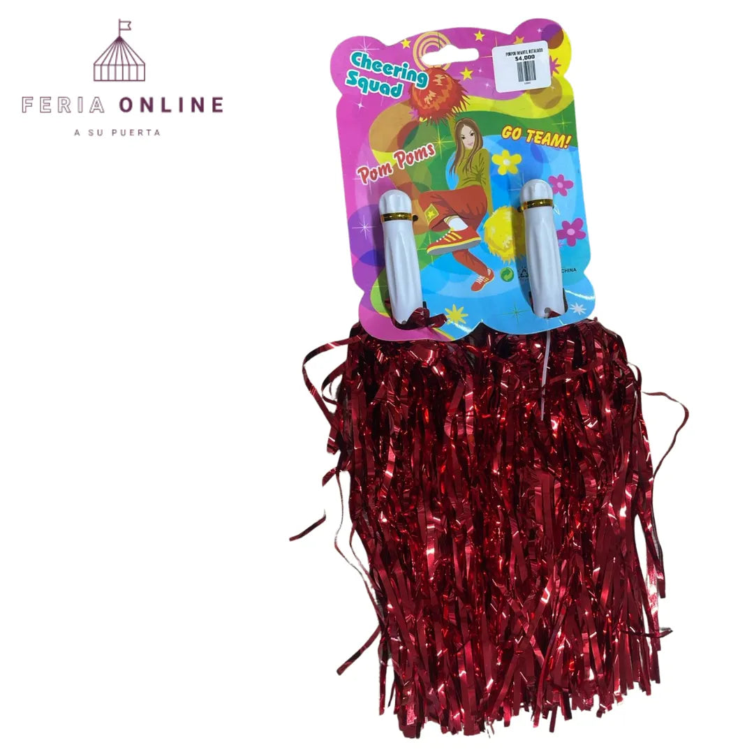 Pompom metalizado infantil