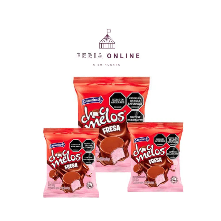 CHOCMELOS SNACK FRESA