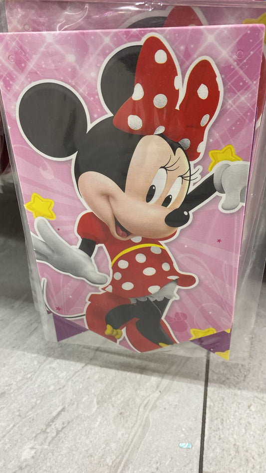 LETRERO PUNTA PERSONAJE MINNIE