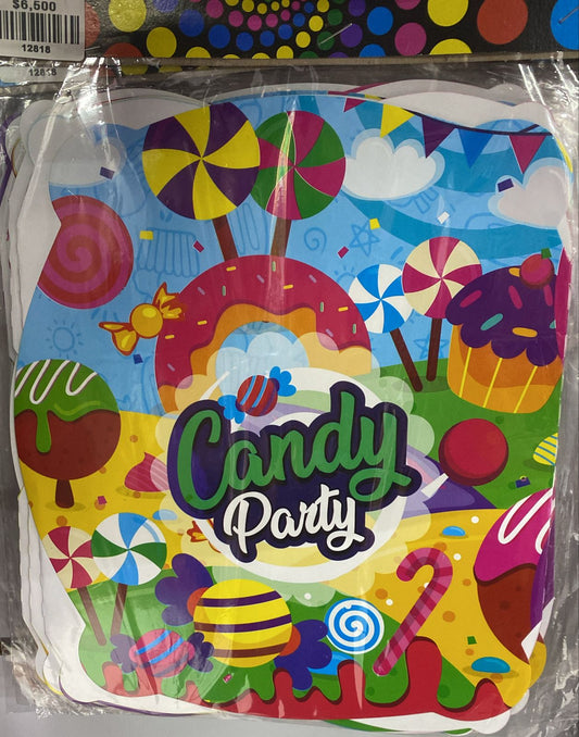 LETRERO FELIZ CUMPLE CANDY