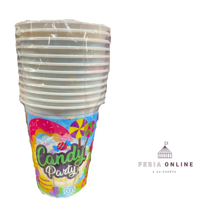 Vasos Fiesta Para Niña