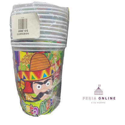 Vasos Fiesta Motivos Adultos