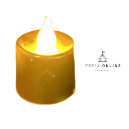 vela led metalizada