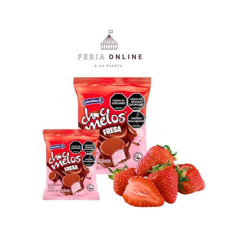 CHOCMELOS SNACK FRESA