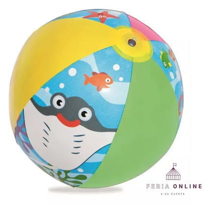Piscina Infantil Con Pelota Y Aro Inflable