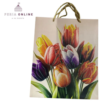 BOLSA DE REGALO TULIPAN MIRELLA 26X32