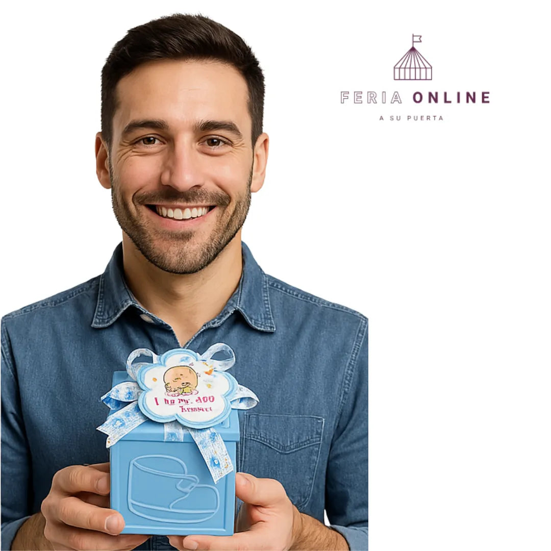 RECORDATORIO BABY SHOWER X12 CUBO