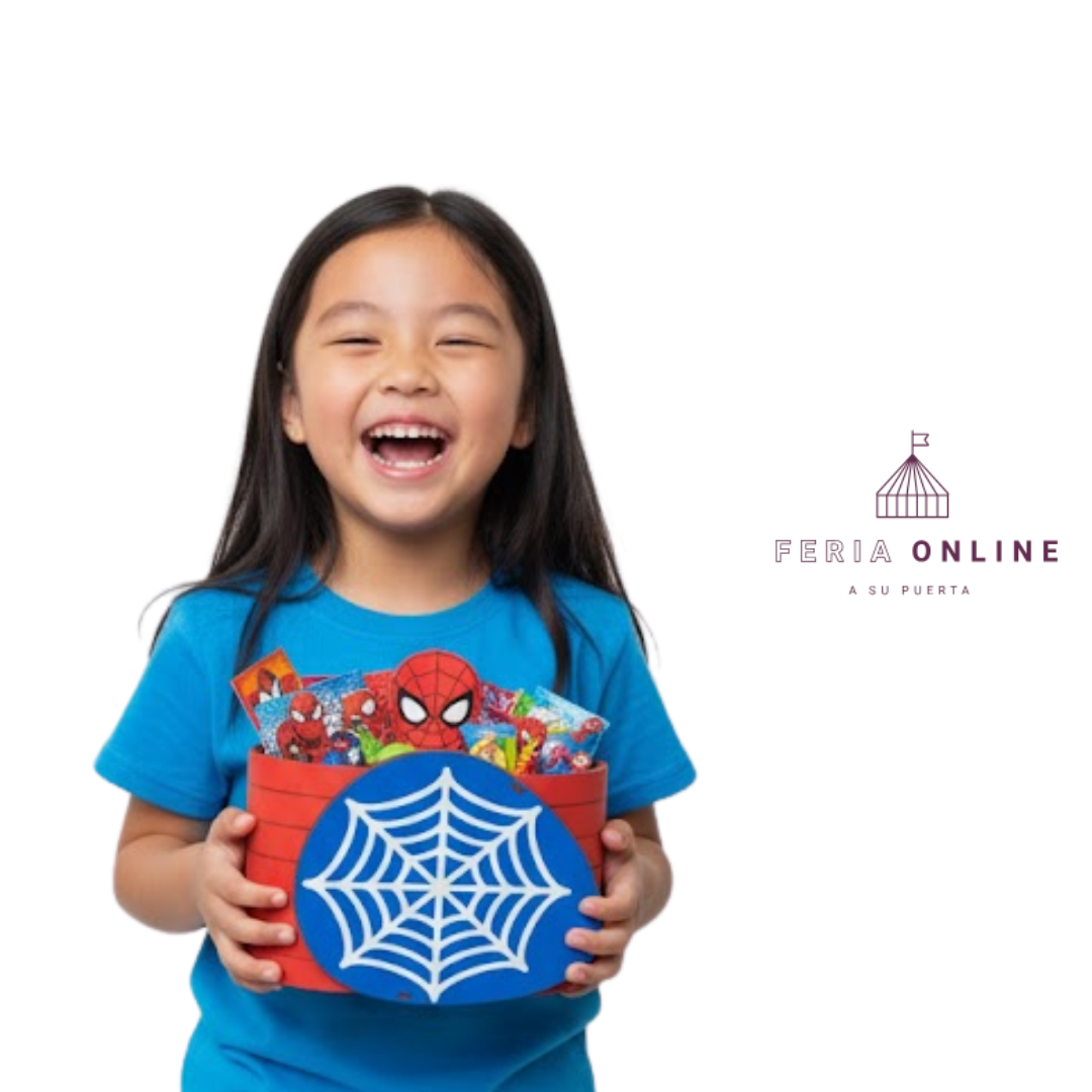 Caja Madera De SpiderMan