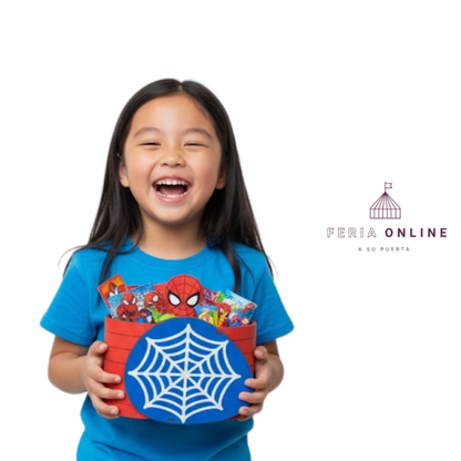 Caja Madera De SpiderMan