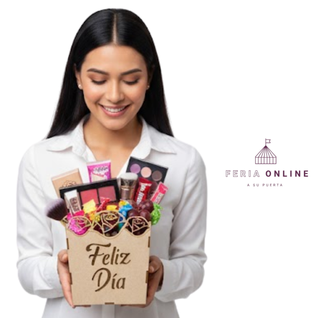 Ancheta Canasta Rosas-Crudo