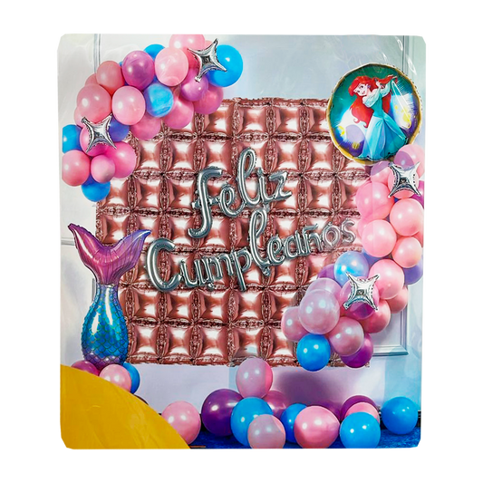 Bouquet Completo Feliz Cumpleaños Sirenita