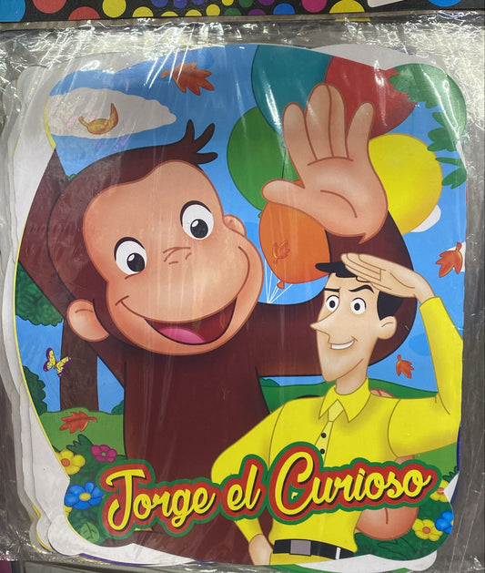 LETRERO FELIZ CUMPLEAÑOS JORGE EL CURIOSO