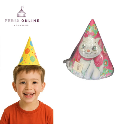 gorros cumpleaños x12