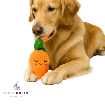 Juguete Peluche De Zanahoria Para Perros