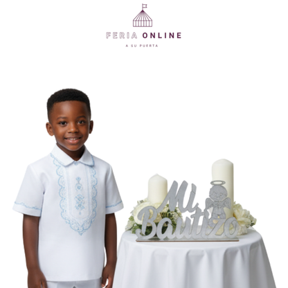 Letrero 15CM Mi Bautizo Para Niño