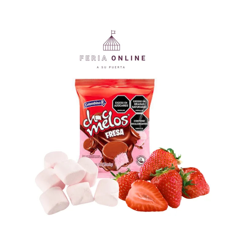 CHOCMELOS SNACK FRESA