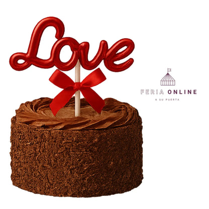 Topper para torta LOVE