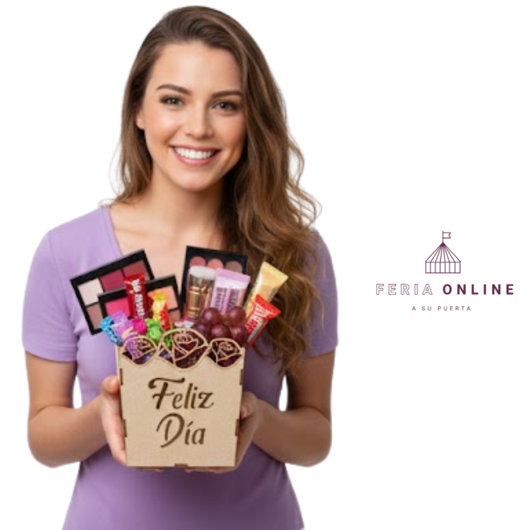 Ancheta Canasta Rosas-Crudo