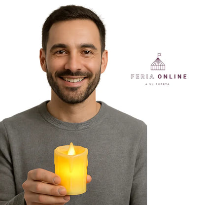 vela luz led