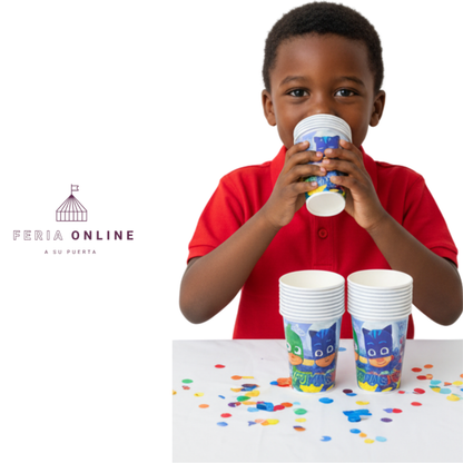 Vaso Desechable Heroes En Pijama