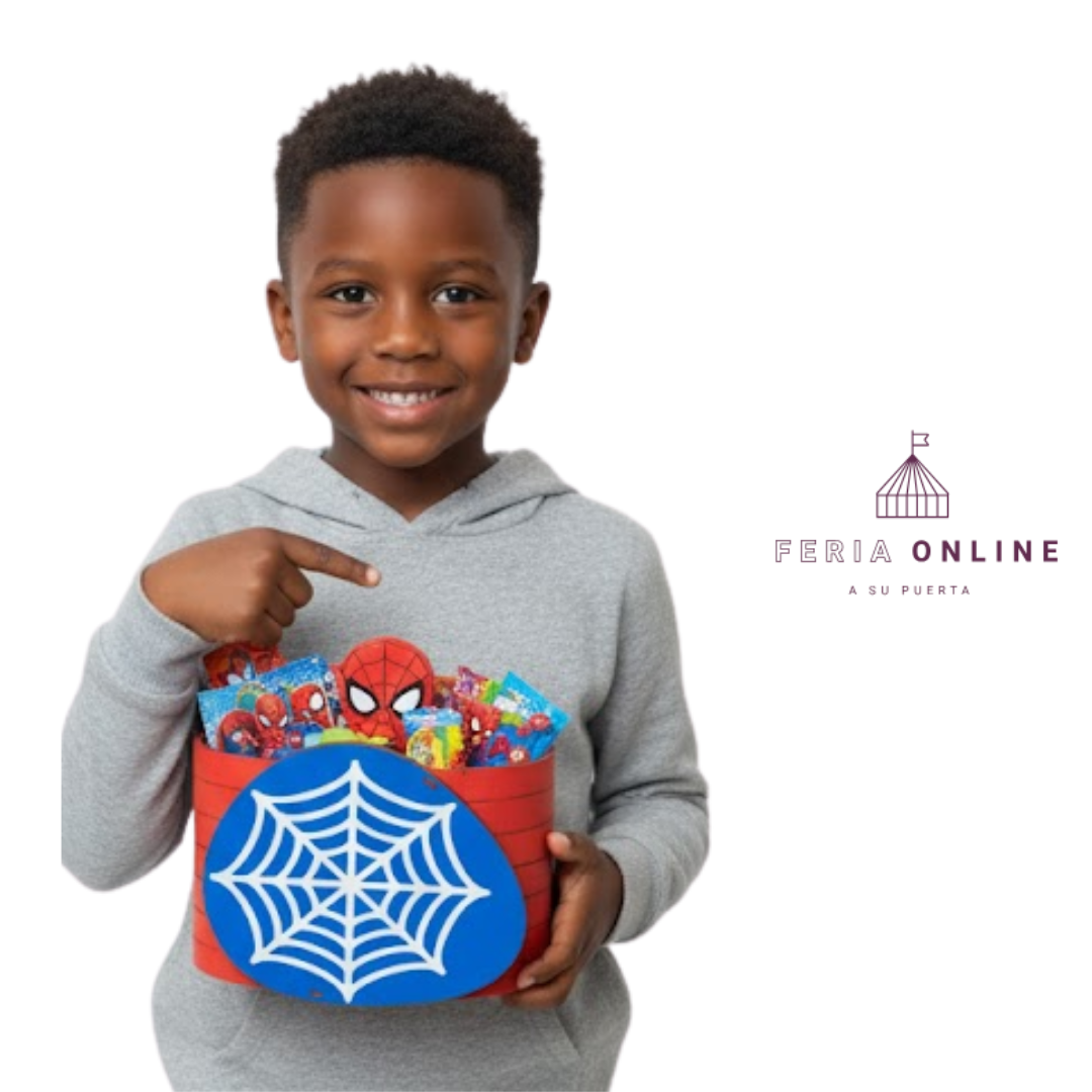 Caja Madera De SpiderMan