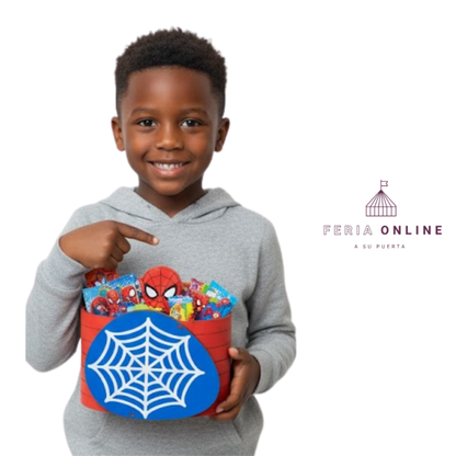 Caja Madera De SpiderMan