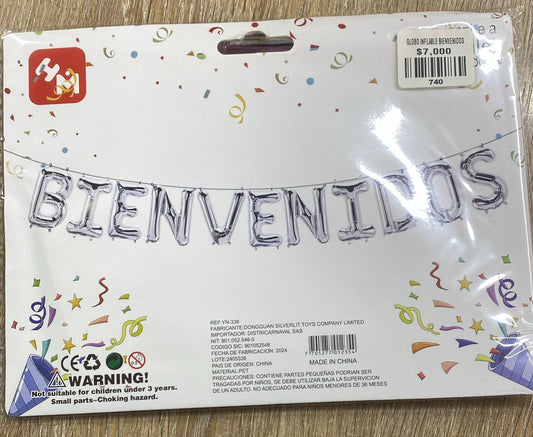 GLOBO INFLABLE BIENVENIDOS