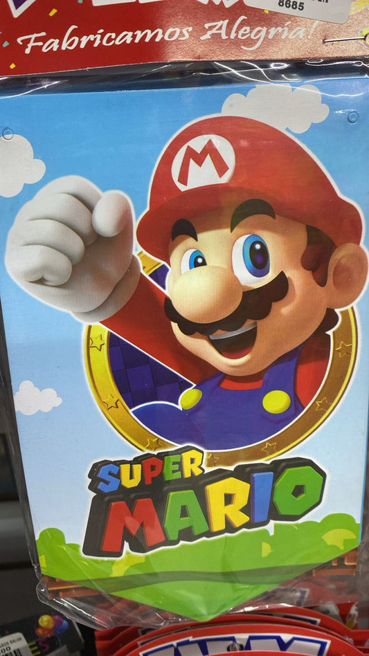 LETRERO PUNTA PERSONAJE MARIO