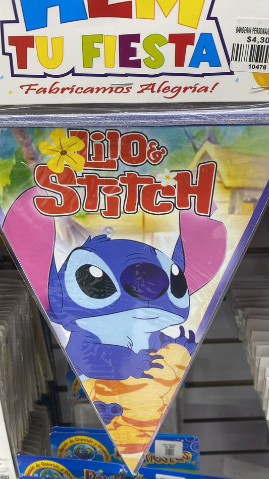 BANDERIN PERSONAJE LILO Y STICH