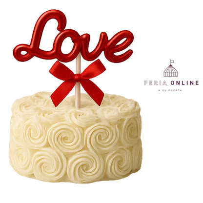 Topper para torta LOVE