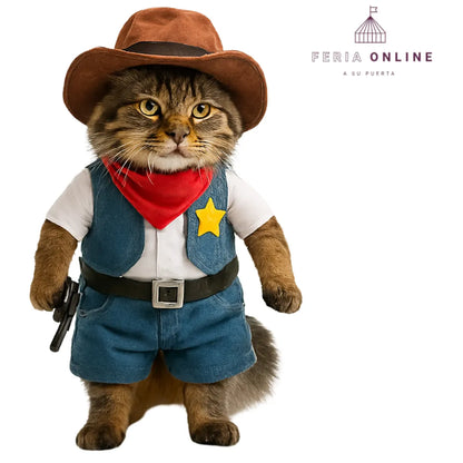 Disfraz Vaquero Para Gato